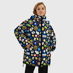 Куртка зимняя женская Разные Игры, цвет: 3D-красный — фото 2