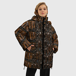 Куртка зимняя женская Рептилоид, цвет: 3D-черный — фото 2