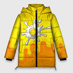 Куртка зимняя женская Яичница глазунья, цвет: 3D-черный