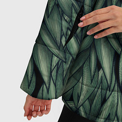 Куртка зимняя женская Листья, цвет: 3D-черный — фото 2