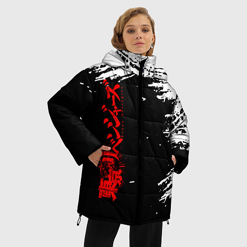 Женская зимняя куртка TOKYO REVENGERS / 3D-Красный – фото 3