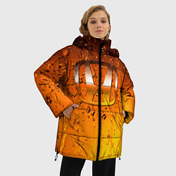 Куртка зимняя женская Honda капли дождя, цвет: 3D-черный — фото 2