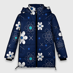 Куртка зимняя женская Ночная поляна, цвет: 3D-светло-серый