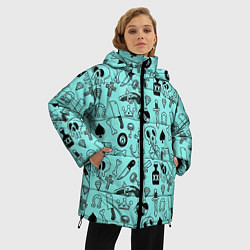 Куртка зимняя женская SkullS, цвет: 3D-черный — фото 2