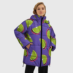 Куртка зимняя женская Лаймы, цвет: 3D-черный — фото 2
