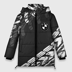 Куртка зимняя женская БМВ BMW TIRE TREAD, цвет: 3D-черный