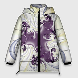Куртка зимняя женская Абстракция 412, цвет: 3D-светло-серый