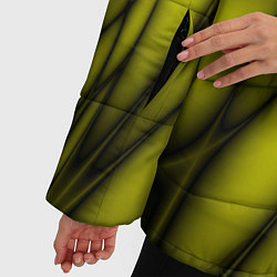 Куртка зимняя женская Абстракция 535, цвет: 3D-черный — фото 2
