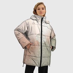 Куртка зимняя женская Мозг на фоне АПВ 7 1 22, цвет: 3D-черный — фото 2