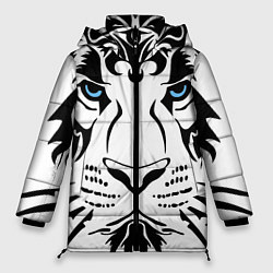 Женская зимняя куртка Водяной голубоглазый тигр