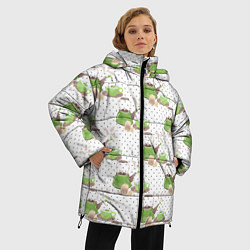 Куртка зимняя женская Зеленый чай, цвет: 3D-черный — фото 2