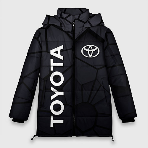 Женская зимняя куртка Toyota 3D плиты / 3D-Светло-серый – фото 1