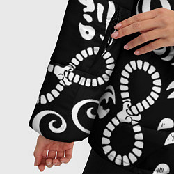 Куртка зимняя женская ТОКИЙСКИЕ МСТИТЕЛИ ЛОГОБОМБИНГ ЧБ, цвет: 3D-светло-серый — фото 2