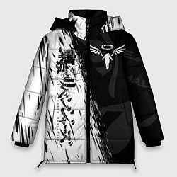 Куртка зимняя женская ТОКИЙСКИЕ МСТИТЕЛИ WALHALLA КЛАН, цвет: 3D-светло-серый