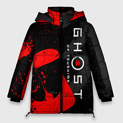 Куртка зимняя женская GHOST OF TSUSHIMA ПРИЗРАК ЦУСИМЫ, цвет: 3D-черный