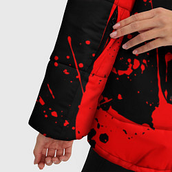Куртка зимняя женская GHOST OF TSUSHIMA ПРИЗРАК ЦУСИМЫ, цвет: 3D-красный — фото 2