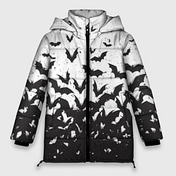 Куртка зимняя женская Летучие кровососы, цвет: 3D-черный