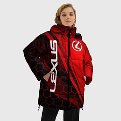 Куртка зимняя женская LEXUS RED GEOMETRY ЛЕКСУС, цвет: 3D-светло-серый — фото 2