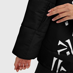 Куртка зимняя женская THE ELDER SCROLLS SKYRIM FUS RO DAH ЧЁРНО БЕЛЫЙ, цвет: 3D-черный — фото 2