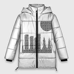 Куртка зимняя женская QR Town без фона, цвет: 3D-черный