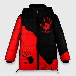 Куртка зимняя женская WE KNOW RED LOGO, цвет: 3D-светло-серый