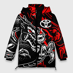 Куртка зимняя женская TOYOTA DRAGON ТОЙОТА ДРАКОН, цвет: 3D-черный