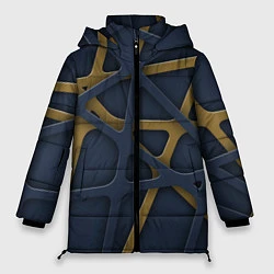 Куртка зимняя женская 3Д абстракция KVIks, цвет: 3D-светло-серый