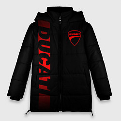 Куртка зимняя женская DUCATI BLACK RED LINE, цвет: 3D-черный