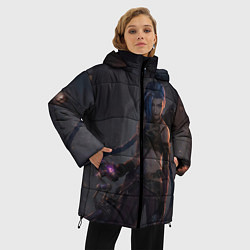Куртка зимняя женская Дерзкая Джинкс, цвет: 3D-светло-серый — фото 2