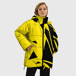Куртка зимняя женская Цвета победы, цвет: 3D-черный — фото 2