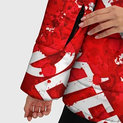 Куртка зимняя женская Декстер, пятна крови, цвет: 3D-красный — фото 2