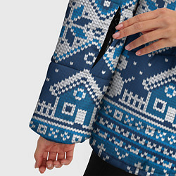 Куртка зимняя женская Christmas Pattern, цвет: 3D-светло-серый — фото 2