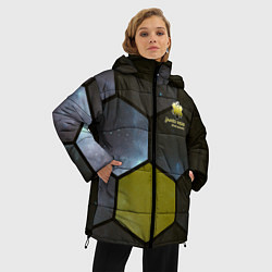 Куртка зимняя женская JWST space cell theme, цвет: 3D-черный — фото 2