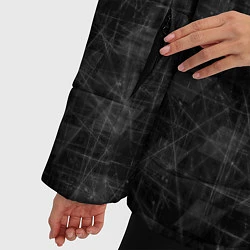 Куртка зимняя женская ЦСКА Москва black theme, цвет: 3D-черный — фото 2