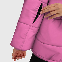 Куртка зимняя женская Mr Beast Donut Pink edition, цвет: 3D-красный — фото 2