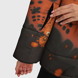 Куртка зимняя женская Коллекция Journey Оранжевый взрыв 126-3 2, цвет: 3D-черный — фото 2