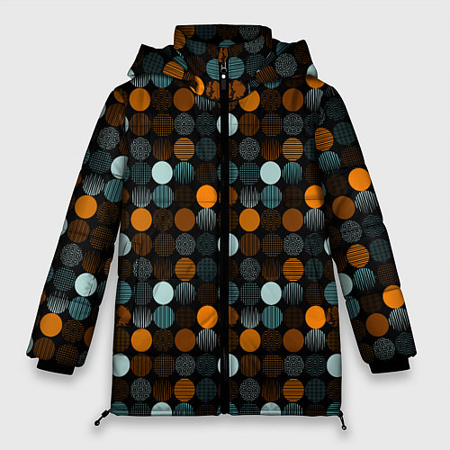 Женская зимняя куртка Монохром / 3D-Светло-серый – фото 1