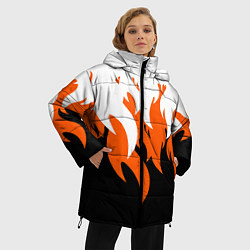Куртка зимняя женская Оранжевый Огонь, цвет: 3D-светло-серый — фото 2