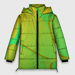 Куртка зимняя женская Градиентная абстракция, цвет: 3D-светло-серый
