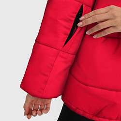 Куртка зимняя женская НОВОГОДНИЙ ДИНОЗАВРИК DINOSAUR, цвет: 3D-черный — фото 2