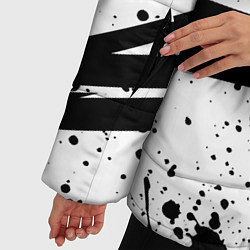 Куртка зимняя женская Токийские мстители - Геометрия, цвет: 3D-черный — фото 2