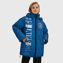 Куртка зимняя женская PSG PARIS SAINT GERMAIN WHITE LINE SPORT, цвет: 3D-черный — фото 2