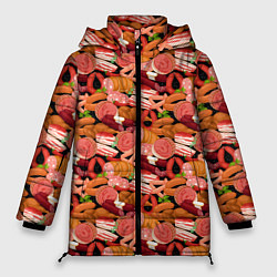 Куртка зимняя женская Мясные Продукты, цвет: 3D-красный