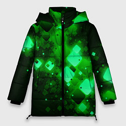 Куртка зимняя женская Изумрудный поток, цвет: 3D-черный