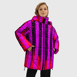 Куртка зимняя женская Squid Game паттерн, цвет: 3D-светло-серый — фото 2
