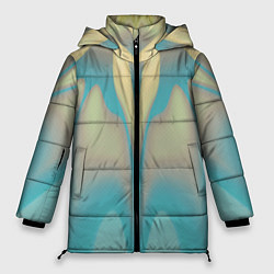 Куртка зимняя женская Летнее солнце Абстракция 541-251-w1 Дополнение, цвет: 3D-черный