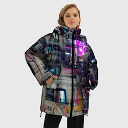Куртка зимняя женская Инженерия, цвет: 3D-черный — фото 2