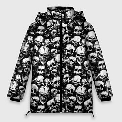 Куртка зимняя женская Screaming skulls, цвет: 3D-светло-серый