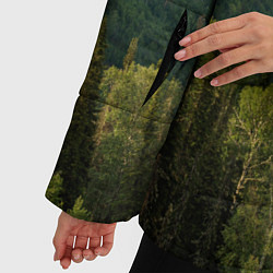 Куртка зимняя женская Природный пейзаж, цвет: 3D-черный — фото 2
