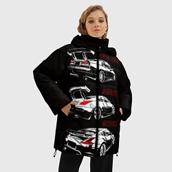 Куртка зимняя женская NISSAN 300 ZX 350Z 370Z JDM STYLE, цвет: 3D-черный — фото 2